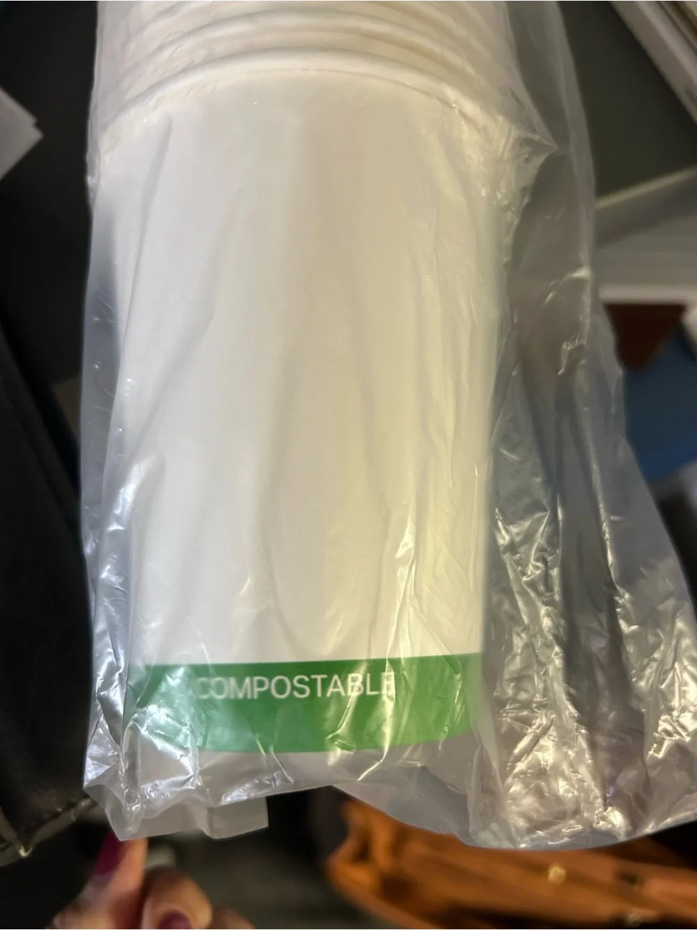 12oz Compostable Hot Cups — White Eco-Friendly Pack
